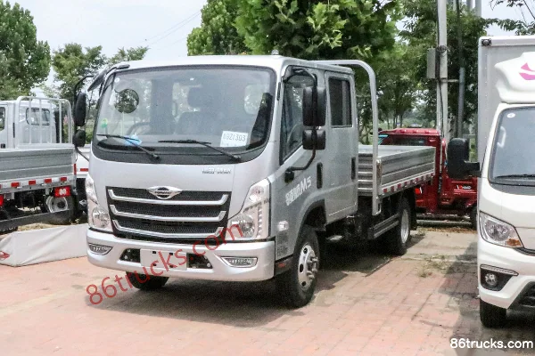 Foton Times Linghang M5 120 hp 4X2(6 wheels) 3.12m double-row flatbed light truck (China VI) Exterior (3) | 86Trucks