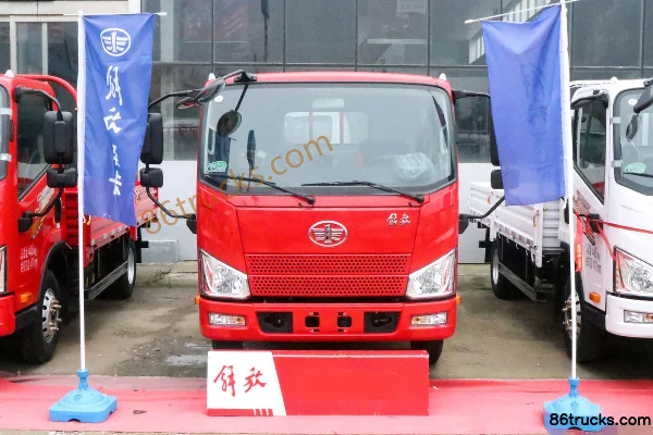 FAW Jiefang J6F Zhaocaihu 137hp 4X2(6 wheels) 3.82m Crew Cab Flatbed Light Truck Exterior (2) | 86Trucks