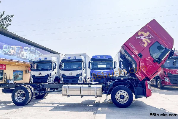 Dongfeng H5 Chuangfu Edition 320 ch 4X2(6 roues) Fast Gear 9 vitesses Camion porteur à grille 6,8 m Châssis (2) | 86Trucks