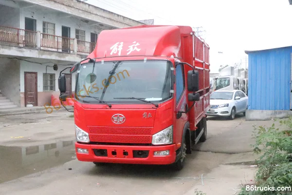 FAW Jiefang J6F 165hp 4X2(6 wheels) 4.16m Single Row Stake Truck (350 Rear Axle) Exterior (3) | 86Trucks