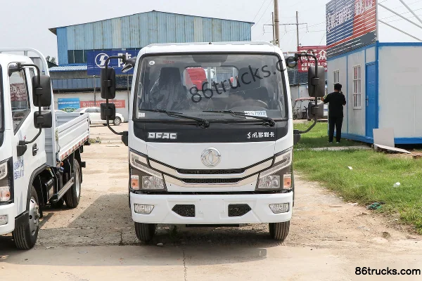 Dongfeng Duolika D5 Ruineng Edition 115hp 4X2(6 wheels) 3.4m semi-row flatbed light truck (China VI) (air brake) Exterior (2) | 86Trucks