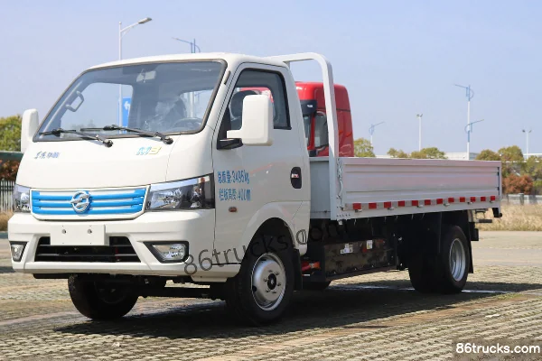 Dongfeng M3 3.5T 3.85m Single Row Pure Electric Flatbed Mini Truck 55.7kWh 4X2(6 wheels) Exterior (2) | 86Trucks
