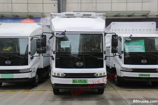 BYD T5 Fortune Edition 4.5T 3.94m Single Row Plug-in Range-Extended Hybrid Refrigerated Truck 18.3kWh 4X2(6 wheels) Exterior (2) | 86Trucks