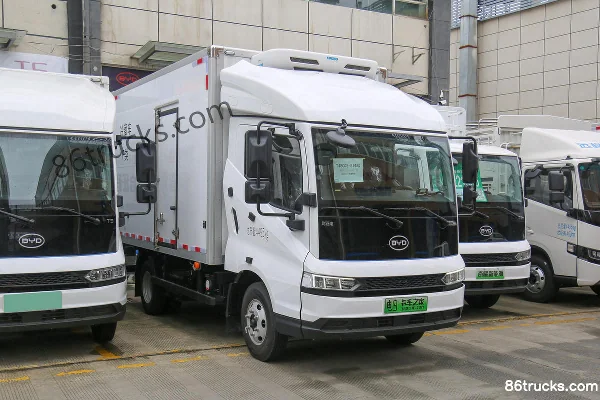 BYD T5 Fortune Edition 4.5T 3.94m Single Row Plug-in Range-Extended Hybrid Refrigerated Truck 18.3kWh 4X2(6 wheels) Exte