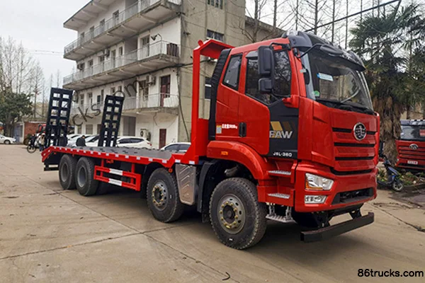 FAW Jiefang J6L 360hp 8X4(12 wheels) Flatbed Truck Exterior