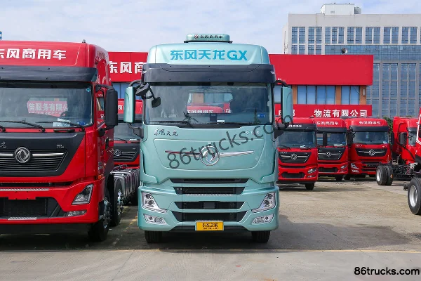Dongfeng Commercial Vehicle Tianlong Flagship GX, 580 ch, 6X4(10 roues) , LNG, tracteur routier automatique (ralentisseur hydraulique) Extér