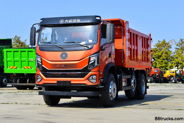 Dayun Yunlong Composite 240 hp 6X2(8 wheels) 4.8m Dump Truck (Lift Axle) Exterior (3) | 86Trucks