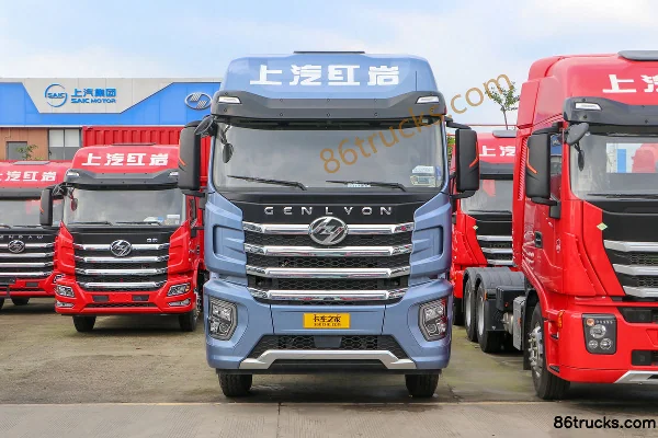 SAIC Hongyan Genlyon H6 460 hp 8X4(12 wheels) 9.6m Stake Cargo Truck Exterior (2) | 86Trucks