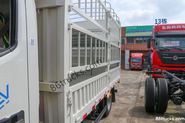 Foton Times Linghang G5 Hydraulic Brake 4.17m Single Row Pure Electric Cage Light Truck 100.46kWh 4X2(6 wheels) Body (1) | 86Trucks