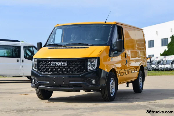JMC Fushun 2023 Model Underground Edition Commercial 2.0T Diesel 146hp 3-Seat Short-Wheelbase Ultra-Low-Roof Panel Van Exterior (3) | 86Truc