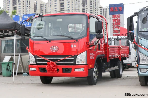FAW Jiefang Hu VH 160 hp 4X2(6 wheels) 3.82m Crew Cab Flatbed Light Truck (China VI) Exterior (3) | 86Trucks