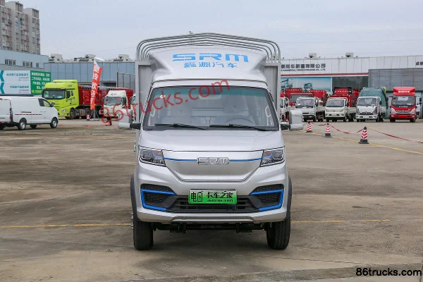 SRM Xinyuan T5LEV 3.5T 3.8m Single Row Pure Electric Cargo Van with Grid Side Panels 55.7kWh 4X2(6 wheels) Exterior (2) | 86Trucks