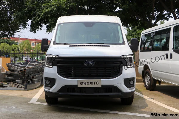 JMC Transit T8 2024 Version Multifonction 154 ch 2,0T diesel 6 places empattement moyen toit moyen fourgon Extérieur (2) | 86Trucks