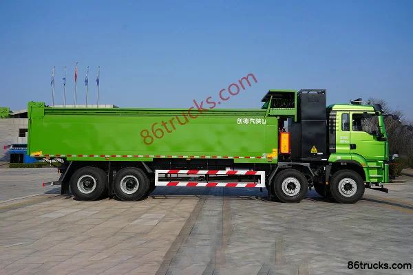 Proton Auto 31T 8X4(12 roues) 8m camion benne électrique pur à échange de batterie 350.07kWh Extérieur (2) | 86Trucks
