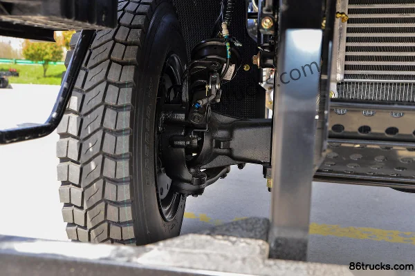 Sanhuan Shitong Chuangke 170 hp 4X4(6 wheels) 3.8m Off-road Dump Truck Chassis (2) | 86Trucks
