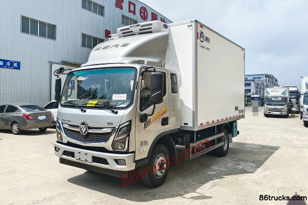 Foton Aoling Big Yellow Bee MINI Pro 170hp 4X2(6 wheels) 4.135m Refrigerated Truck Exterior (3) | 86Trucks