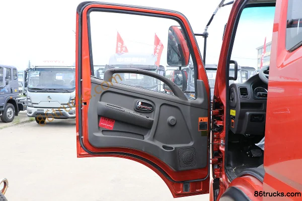 Feidi V3 Series 156 hp 4X2(6 wheels) 3.85m semi-row flatbed truck Cab (1) | 86Trucks