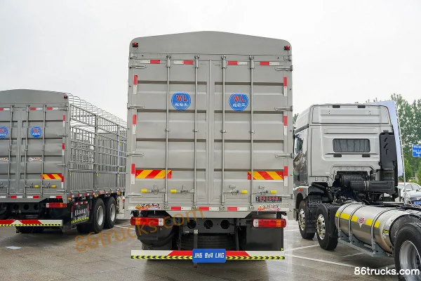 FAW Jiefang Qingdao JH6 Zhizun Edition 2.0 530hp 8X4(12 wheels) 9.5m LNG Auto Gearbox Grain Silo Cargo Truck Body (1) | 86Trucks