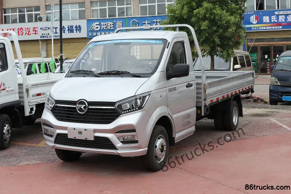 Kama Junhang V2 2023 model 2.0L 150hp 4X2(6 wheels) gasoline 3.7m single-row flatbed mini truck Exterior (3) | 86Trucks