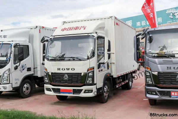 Sinotruk HOWO Tongshuai 145 ch 4X2(6 roues) 4,15 m cabine simple camion léger fourgon (WLY 5 vitesses) Extérieur (3) | 86Trucks