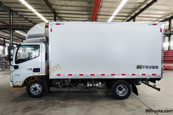 Foton Zhilan EL-Plus 4.5T 4.08m Single-row Electric Refrigerated Truck (Air Brake) 100.46kWh 4X2(6 wheels) Exterior (2) | 86Trucks