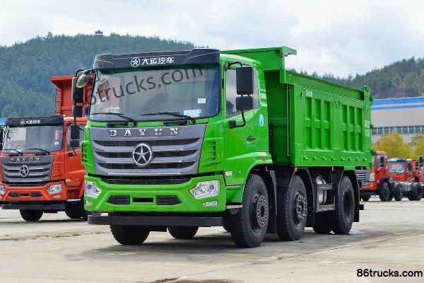 Dayun Fengshang Heavy-Duty 245hp 6X2(8 wheels) 5.5m Dump Truck Exterior (3) | 86Trucks
