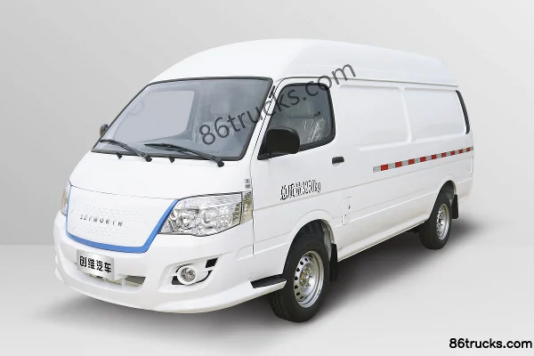 King Long Skyworth D10 2024 2-seat High Roof 5.3m Electric Panel Van 53.58kWh Exterior (2) | 86Trucks