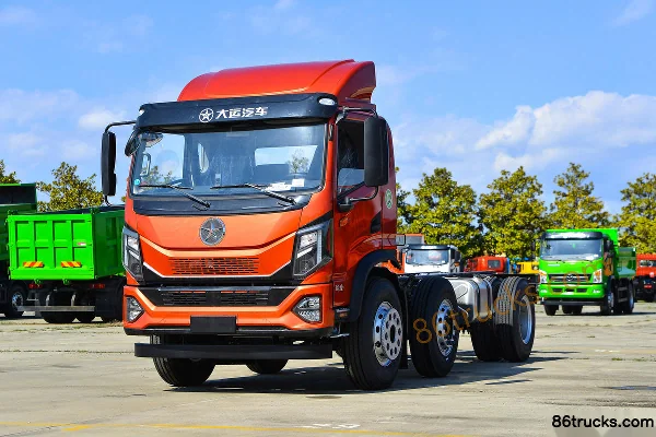 Dayun Yunlong Standard Load 220hp 6X2(8 wheels) 6.8m Flatbed Truck Exterior (3) | 86Trucks