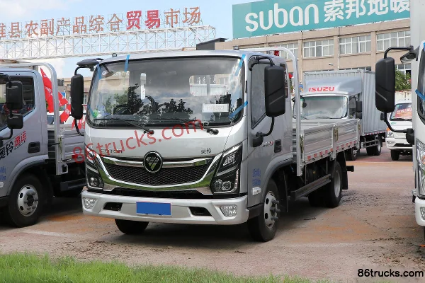 Foton Ollin CTV 163hp 4X2(6 wheels) 3.83m Half Row Flatbed Light Truck (WLY 6-speed) Exterior (3) | 86Trucks