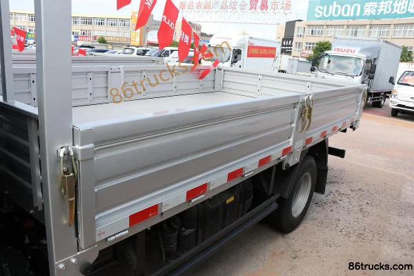 Foton Ollin CTV 163hp 4X2(6 wheels) 3.83m Half Row Flatbed Light Truck (WLY 6-speed) Body (3) | 86Trucks