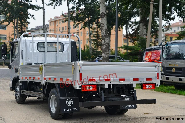 Foton Aoling CTV 163hp 4X2(6 wheels) 4.17m Single Row Flatbed Light Truck (WLY 6-speed) Body (3) | 86Trucks