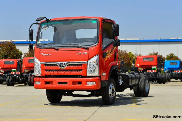 Sanhuan Shitong Chuangke 170hp 4X2(6 wheels) 4.15m single-row flatbed light truck Exterior (3) | 86Trucks