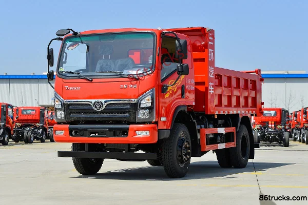 Sanhuan Shitong Chuangke 170hp 4X2(6 wheels) 4m Cab-over Dump Truck Exterior (3) | 86Trucks