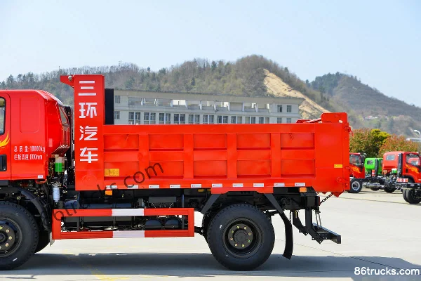 Sanhuan Shitong Chuangke 170hp 4X2(6 wheels) 4m Cab-over Dump Truck Body (2) | 86Trucks
