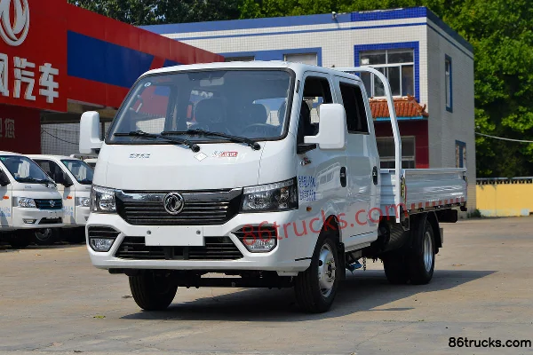 Dongfeng T5 1,6 L 105 ch 4X2(6 roues) CNG 2,425 m petit camion plateau double cabine (voie large) (China VI) Extérieur (3) | 86Trucks