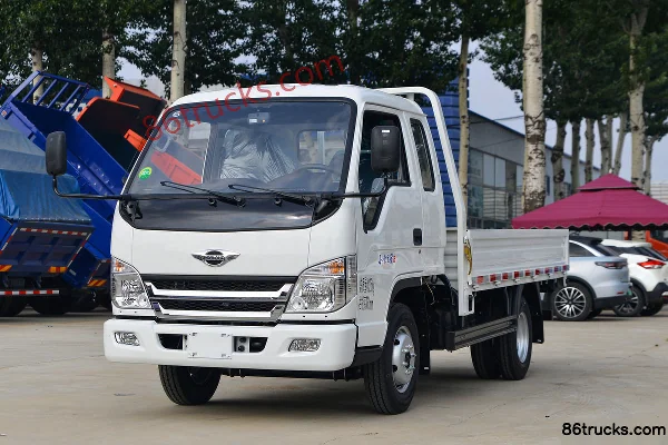 Foton Forland Xiaoka Star 2 2.3L diesel 110 ch 4X2(6 roues) Mengwo 5 vitesses frein hydraulique 3,3 m cabine demi plate Extérieur (3) | 86Tr