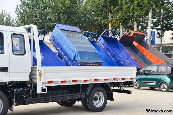 Foton Forland Xiaoka Star 2 2.3L diesel 110 ch 4X2(6 roues) Mengwo 5 vitesses frein hydraulique 3,3 m cabine demi plate Carrosserie (1) | 86
