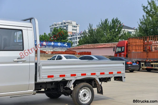 SRM Xinyuan Jinka S1 2024 Comfort 1.6L 112hp 4X2(6 wheels) CNG 2.55m Double Row Flatbed Mini Truck Body (1) | 86Trucks