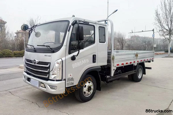 Foton Times Linghang M6 160 hp 4X2(6 wheels) 3.8 m semi-row flatbed light truck Exterior (2) | 86Trucks