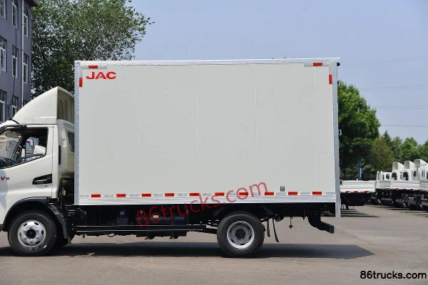 JAC Junling V6 162 hp 4X2(6 wheels) 4.15m Single Row Van Light Truck Body (2) | 86Trucks