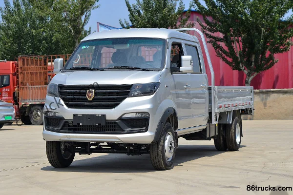 Jinbei Jinka S6 Standard 1.6L 123 hp 4X2(6 wheels) Gasoline 3m Double Row Flatbed Micro Truck (China VI) Exterior (3) | 86Trucks