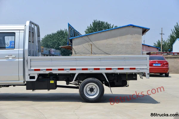 Jinbei Jinka S6 Standard 1.6L 123 hp 4X2(6 wheels) Gasoline 3m Double Row Flatbed Micro Truck (China VI) Body (3) | 86Trucks