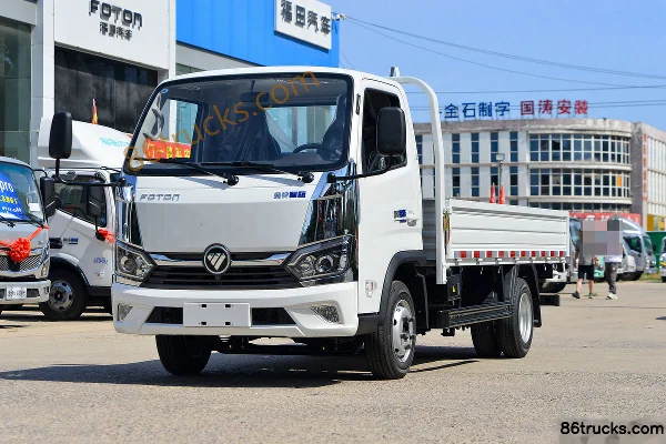 Foton Zhilan EM 4.5T 3.815m single-row pure electric flatbed light truck 59.4kWh 4X2(6 wheels) Exterior (3) | 86Trucks