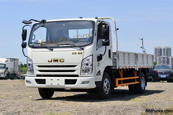 JMC Kaiwei Wide Body 143hp 4X2(6 wheels) 4.2m Single Row Flatbed Light Truck (China VI)(Air Brake) Exterior (3) | 86Trucks
