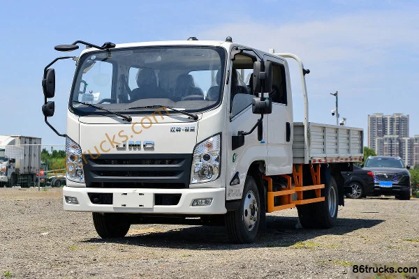 JMC Kaiwei Medium Body 143hp 4X2(6 wheels) 3.2m Double Row Flatbed Light Truck (China VI)(Hydraulic Brake) Exterior (3) | 86Trucks