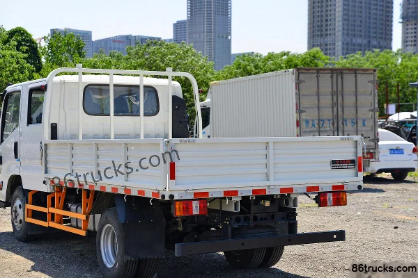 JMC Kaiwei Medium Body 143hp 4X2(6 wheels) 3.2m Double Row Flatbed Light Truck (China VI)(Hydraulic Brake) (3) | 86Trucks