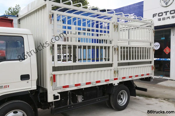 Foton Xiaoyun S1 115hp 4X2(6 wheels) 3.67m single-row stake truck Body (1) | 86Trucks