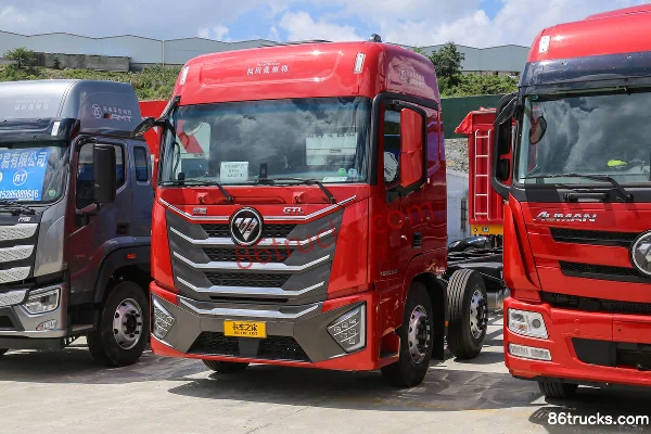 Foton Auman GTL Star Wing Pro Edition 8.5L Diesel 320hp 6X2(8 wheels) Fast Gear 9-Speed 9.53m Side Panel Cargo Truck Exterior (3) | 86Trucks