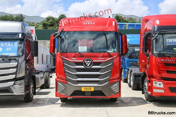 Foton Auman GTL Star Wing Pro Edition 8.5L Diesel 320hp 6X2(8 wheels) Fast Gear 9-Speed 9.53m Side Panel Cargo Truck Exterior (2) | 86Trucks