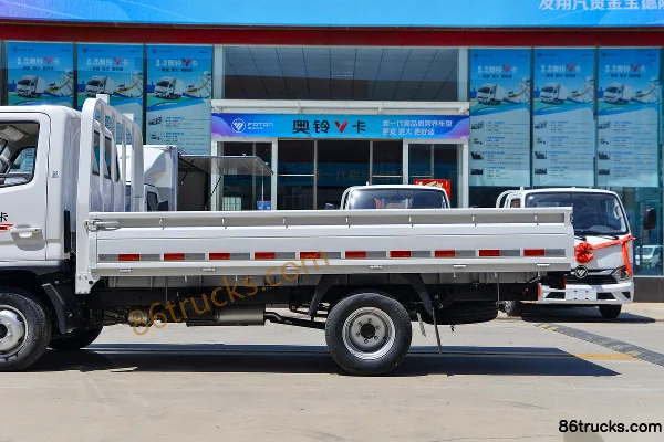 Foton Ollin V-Card 1.6L 122 ch 4X2(6 roues) essence 3,5 m plateau simple cabine petit camion Carrosserie (2) | 86Trucks
